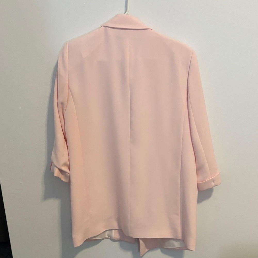 Zara Pale Pink Relaxed Tailored Blazer - Picture 4 of 5